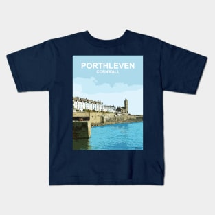 Porthleven Cornwall. Cornish gift. Travel poster Kids T-Shirt